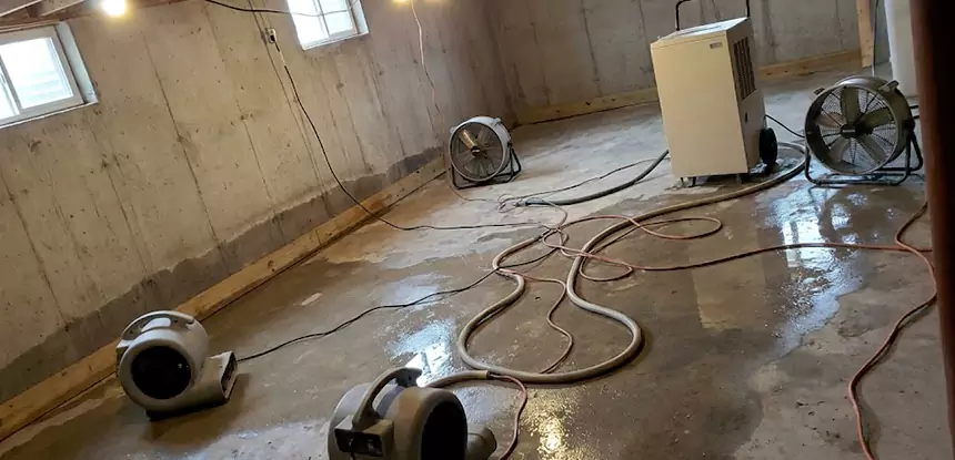 Large-Scale Water Damage Cleanup in Haralson
